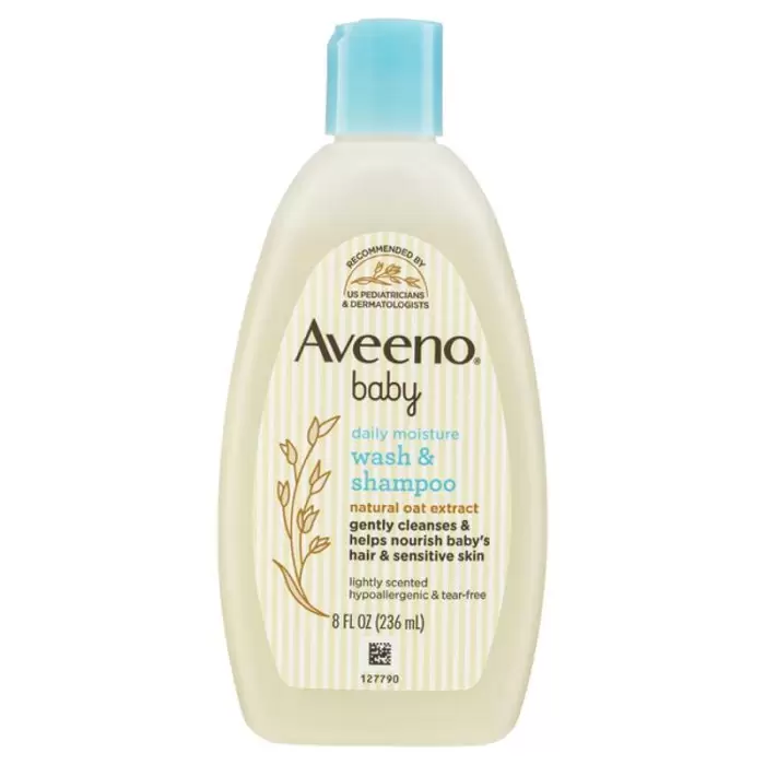 Aveeno Baby Daily Moisture Wash & Shampoo 236ml