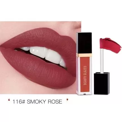 beauty glazed matte liquid lipstick Smoky Rose 116