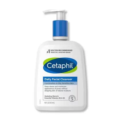Cetaphil Daily Facial Cleanser Combination to Oily Sensitive Skin 473ml