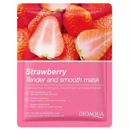 BIOAQUA Strawberry Tender and Smooth Sheet Mask - 25g