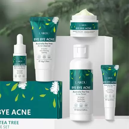 Laikou Tea Tree Bye Bye Acne Skincare Set - 5pcs