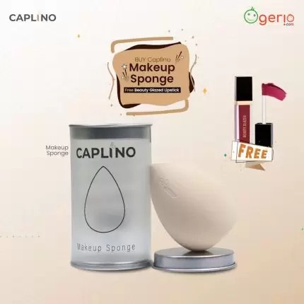 Buy Caplino Makeup Sponge Get Free Beauty Glazed Lipstick - Ash