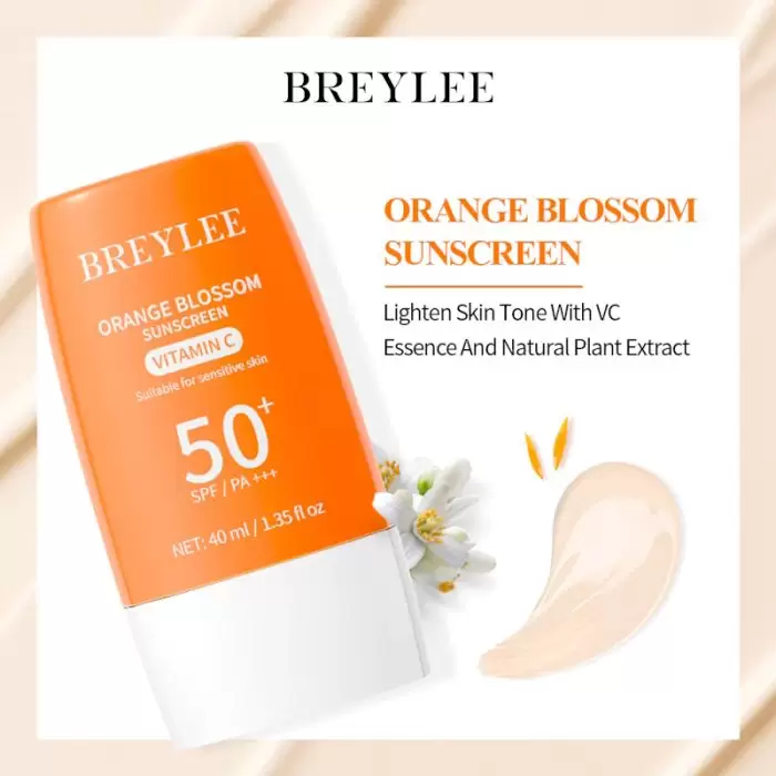 Breylee Vitamin C Sunscreen Brightening Orange Blossom
