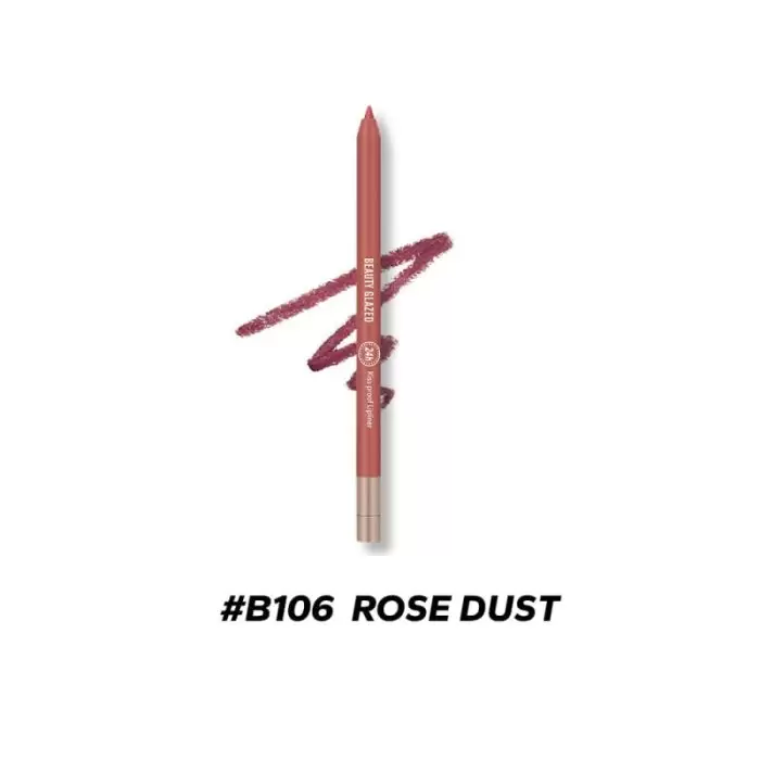 Beauty Glazed Lip Liner Waterproof &Amp;Amp; Long Lasting - B106 Rose Dust