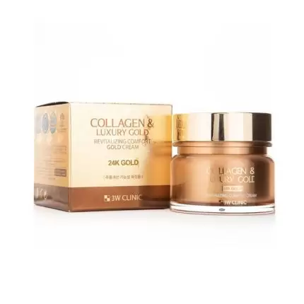 3W Clinic Collagen And Luxury Gold Cream 24k Anti-Wrinkle Effect - 100g