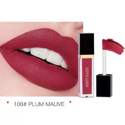 Beauty Glazed Matte Liquid Lipstick - Plum Mauve 106