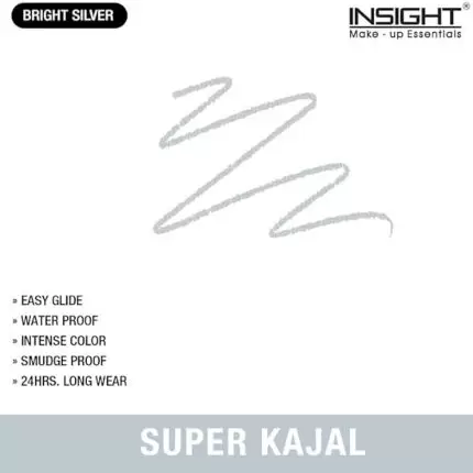 Insight Super Kajal Bright Silver swatch