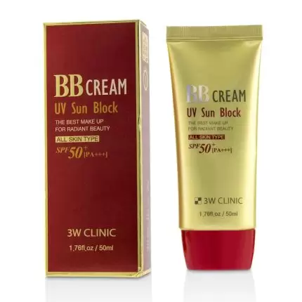 3w CLINIC BB Cream Uv Sun Block All Skin Types SPF 50+ PA+++