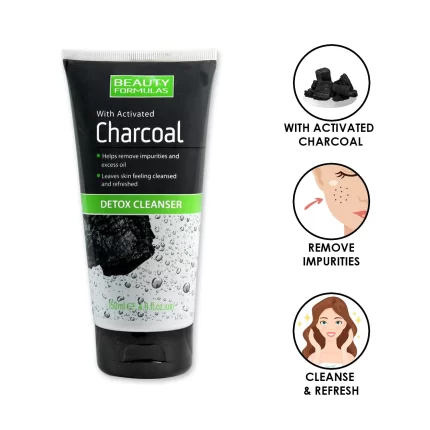 Beauty Formulas Charcoal Detox Cleanser - 150ml