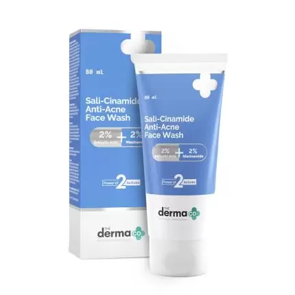 The Derma Co Sali-cinamide Anti-acne Face Wash - 80ml